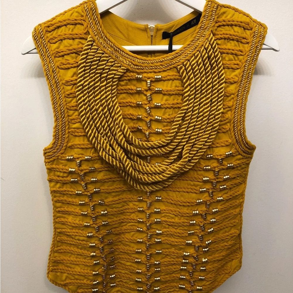 BNWT Balmain H&M Beaded Rope Vest 36